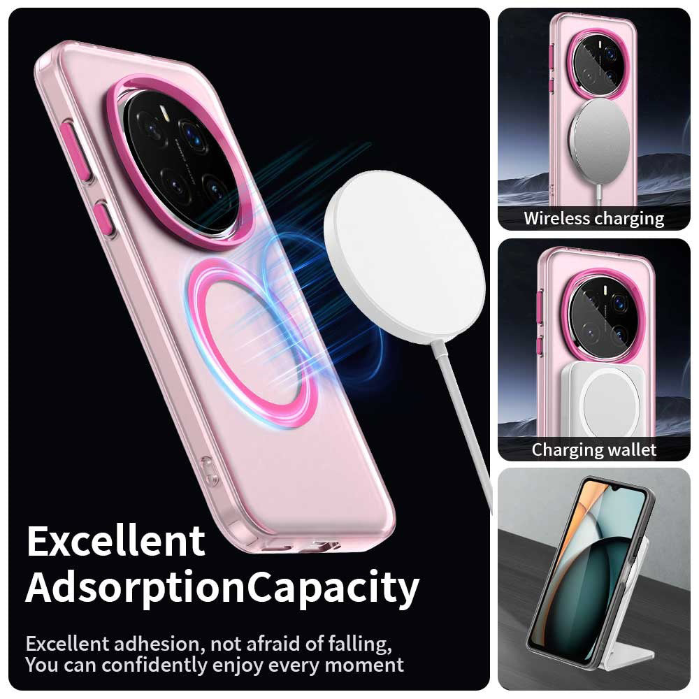 MagSafe-etui til Honor Magic7 Pro, Techsuit, CandyCase, Lyserød