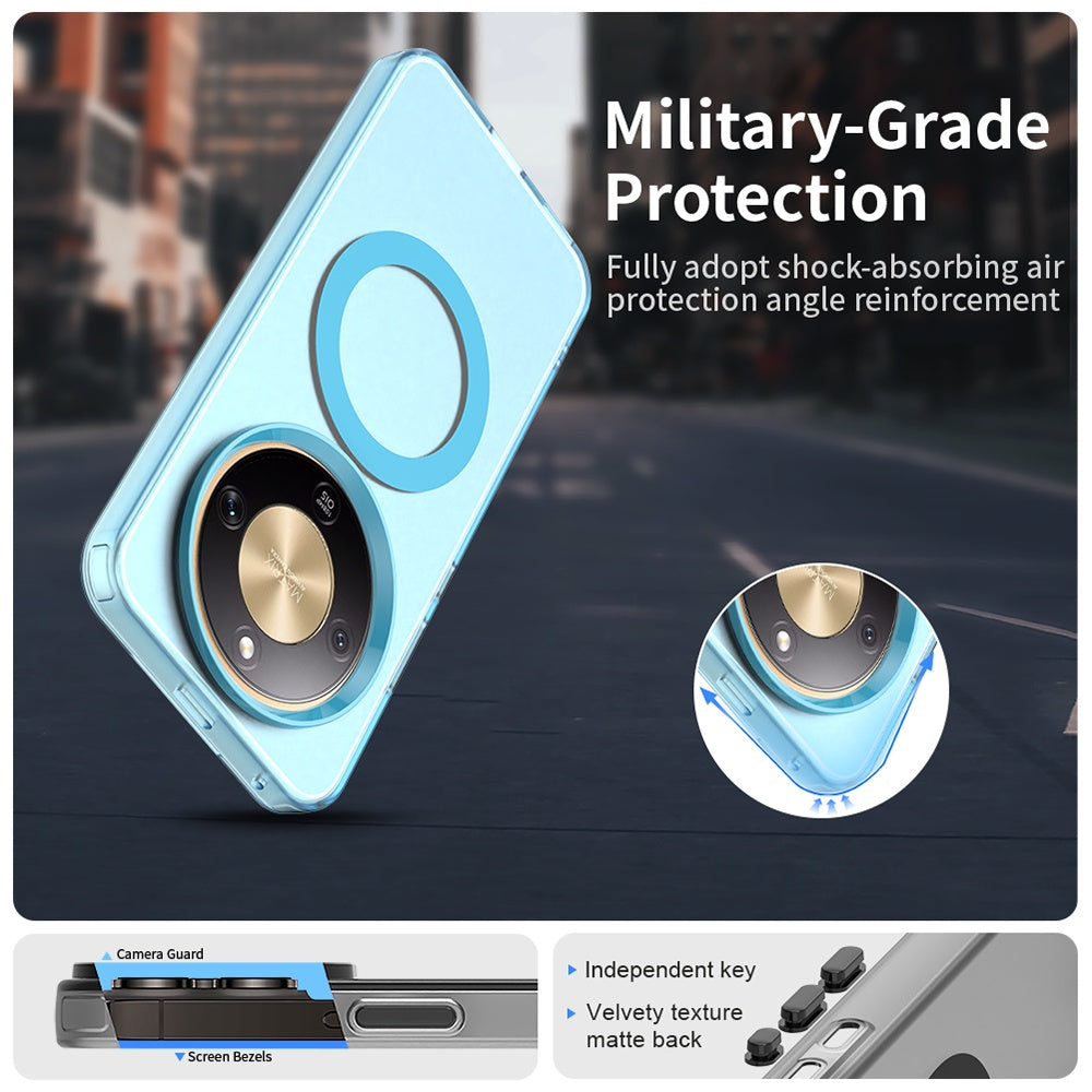 MagSafe cover til Honor Magic8 Lite, Techsuit, CandyCase, Blå