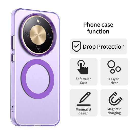 MagSafe cover til Honor Magic8 Lite, Techsuit, CandyCase, Lilla