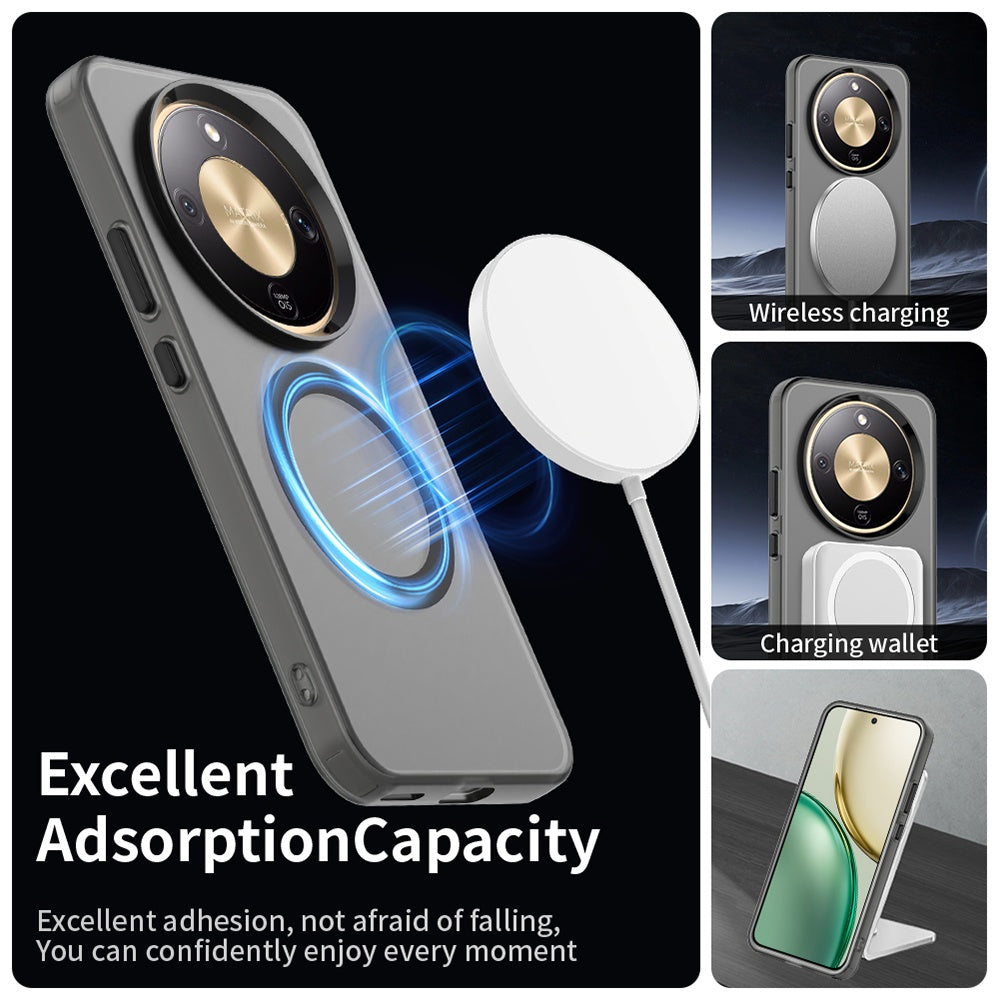 MagSafe cover til Honor Magic8 Lite, Techsuit, CandyCase, Sort