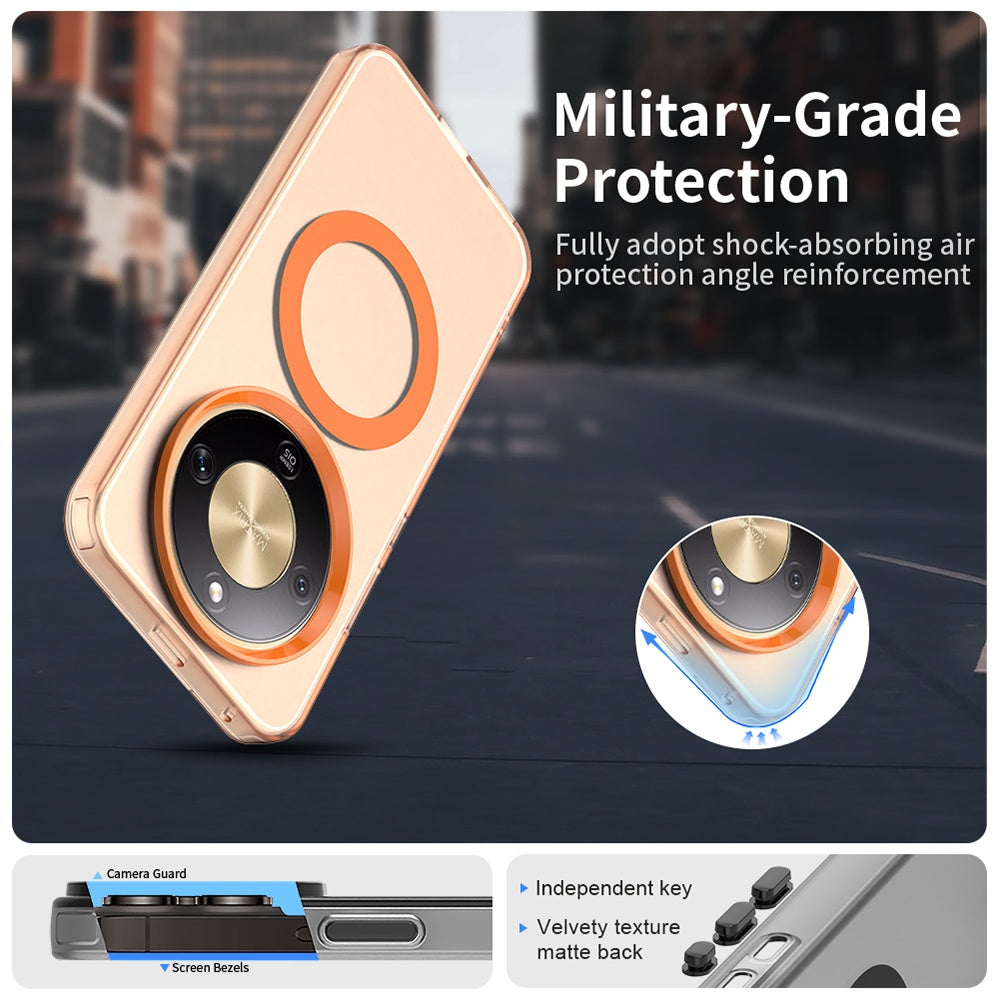 MagSafe cover til Honor Magic8 Lite, Techsuit, CandyCase, Orange