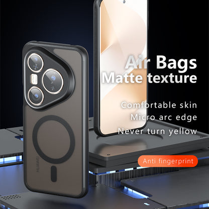 MagSafe-etui til Huawei Pura 80 Pro / Pura 80 Ultra, Techsuit, PureFrost, Satin Sort
