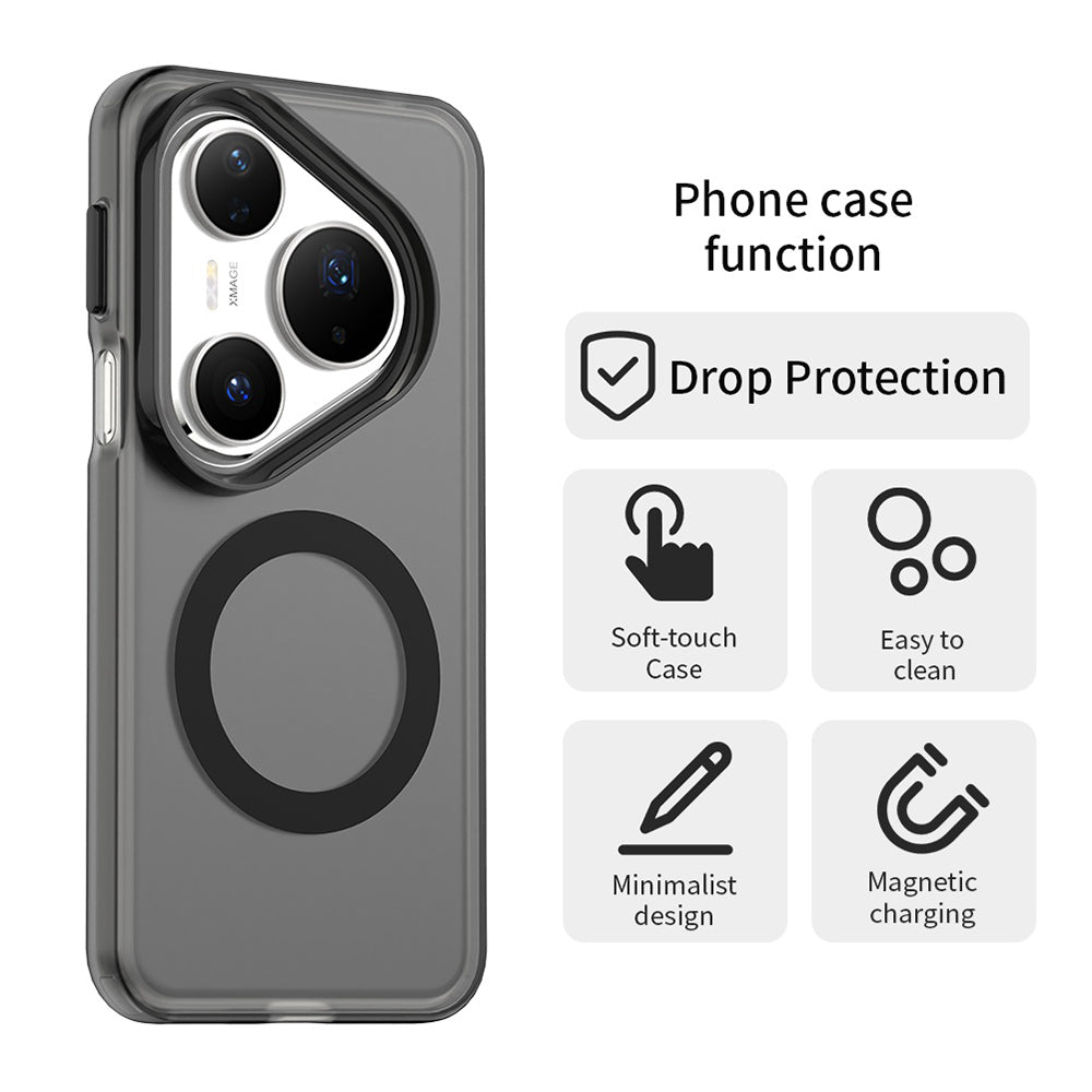 MagSafe-etui til Huawei Pura 80 Pro, Techsuit, CandyCase, Sort
