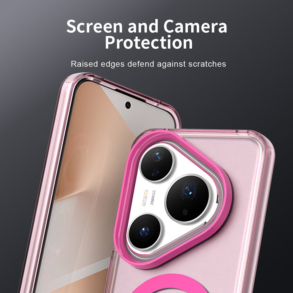 MagSafe-etui til Huawei Pura 80 Pro, Techsuit, CandyCase, Lyserød