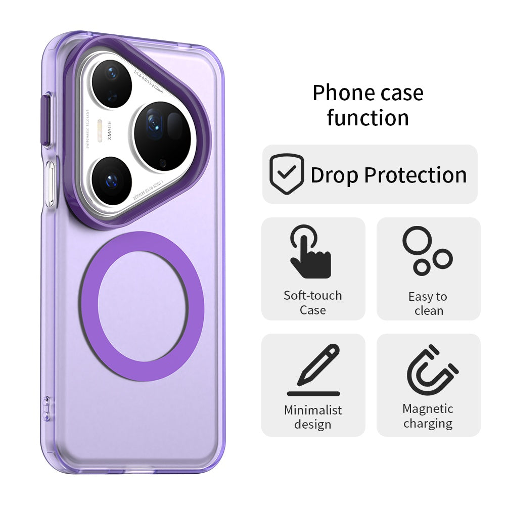 MagSafe-etui til Huawei Pura 80 Ultra, Techsuit, CandyCase, Lilla
