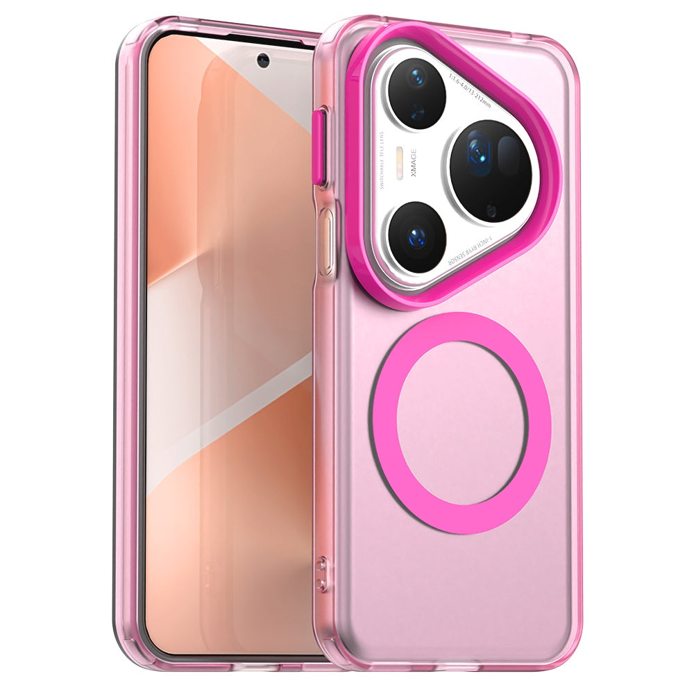 MagSafe-etui til Huawei Pura 80 Ultra, Techsuit, CandyCase, Lyserød