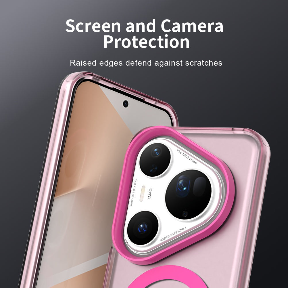 MagSafe-etui til Huawei Pura 80 Ultra, Techsuit, CandyCase, Lyserød