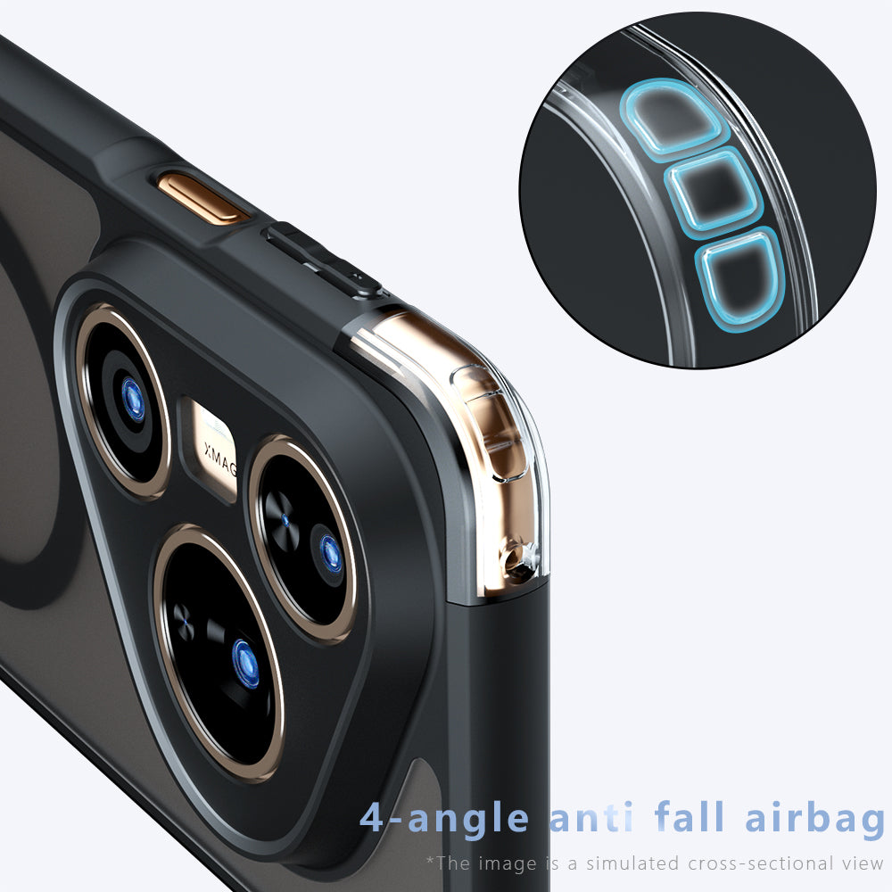MagSafe-etui til Huawei Pura 80 Ultra, Techsuit, PureFrost, Satin Sort