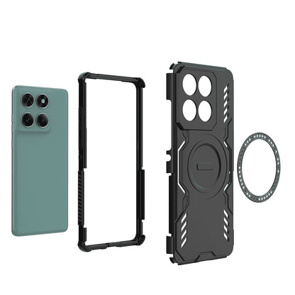 MagSafe-etui til Motorola Edge 60 Fusion / Edge 60, Techsuit, ArmorMag, Sort