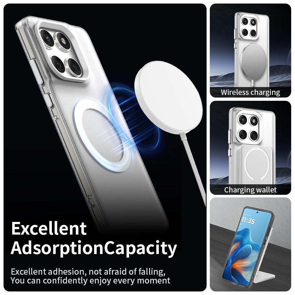 MagSafe-etui til Motorola Edge 60 Fusion / Edge 60, Techsuit, CandyCase, Hvid
