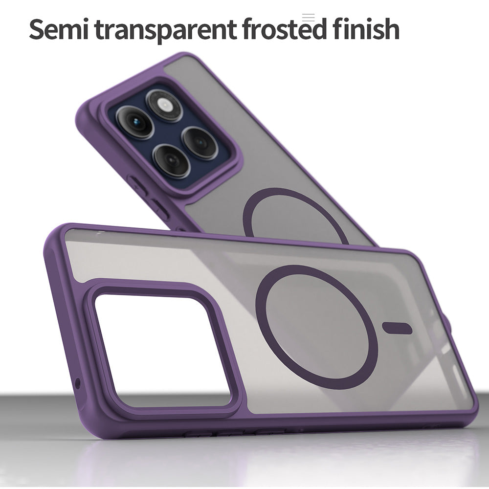 MagSafe-etui til Motorola Edge 60 Pro, Techsuit, HaloFrost II (stor linsehul), lilla