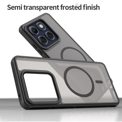 MagSafe-etui til Motorola Edge 60 Pro, Techsuit, HaloFrost II (Stor linsehulsåbning), Sort