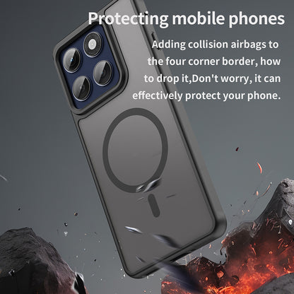 MagSafe-etui til Motorola Edge 60 Pro, Techsuit, HaloFrost II (Stor linsehulsåbning), Sort