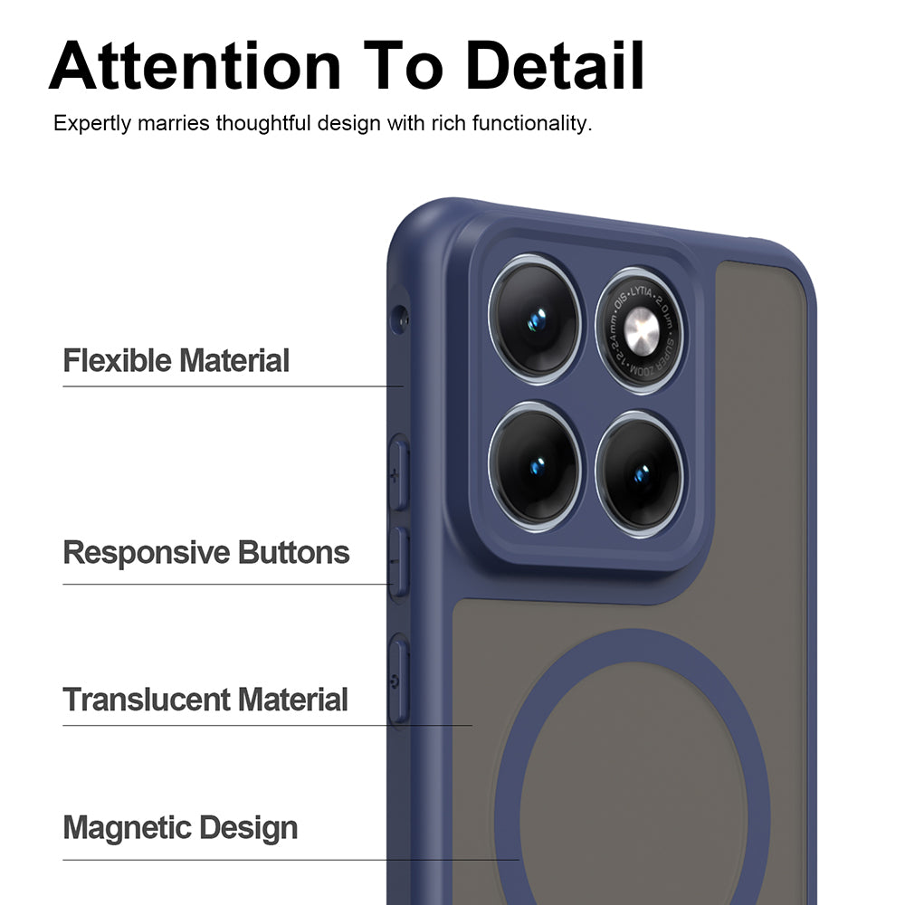 MagSafe cover til Motorola Edge 70 Fusion, Techsuit, HaloFrost II, Marineblå