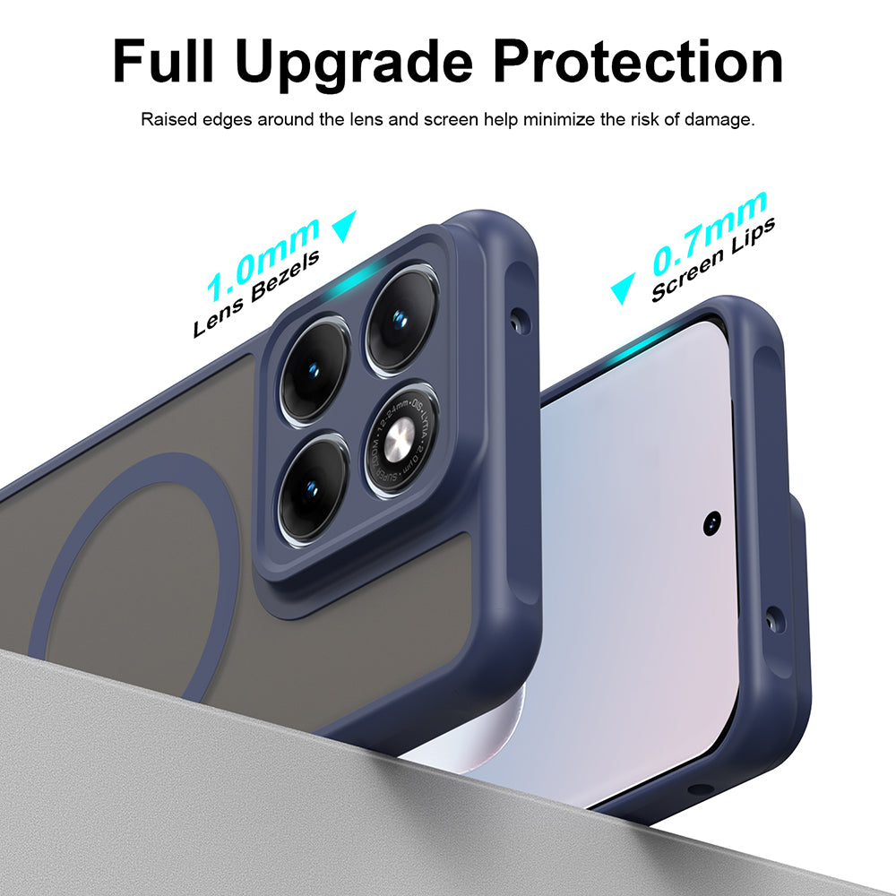 MagSafe cover til Motorola Edge 70 Fusion, Techsuit, HaloFrost II, Marineblå