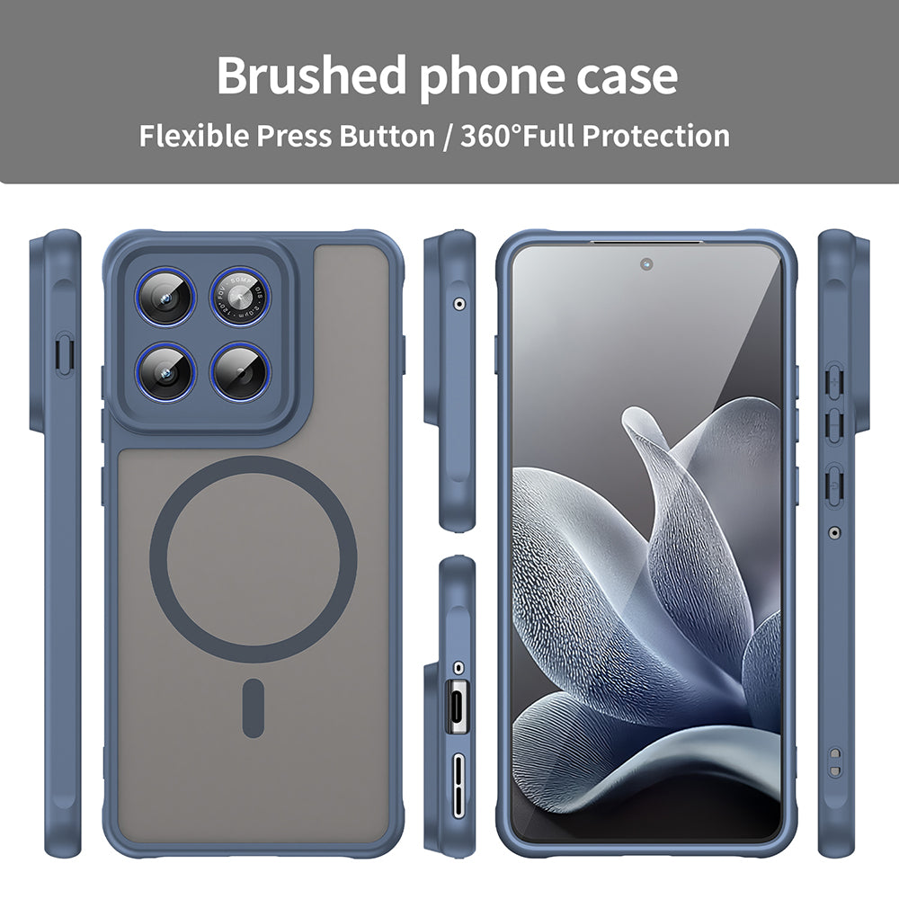 MagSafe Case for Motorola Edge 70, Techsuit, HaloFrost II, Navy Blue