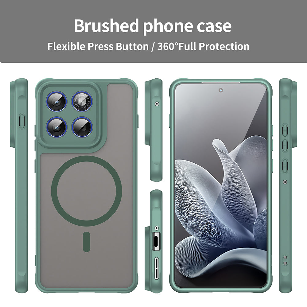 MagSafe Case for Motorola Edge 70, Techsuit, HaloFrost II, Green