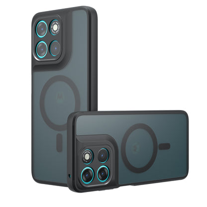 MagSafe cover til Motorola Moto G77 / G67, Techsuit, PureFrost, Satin Sort