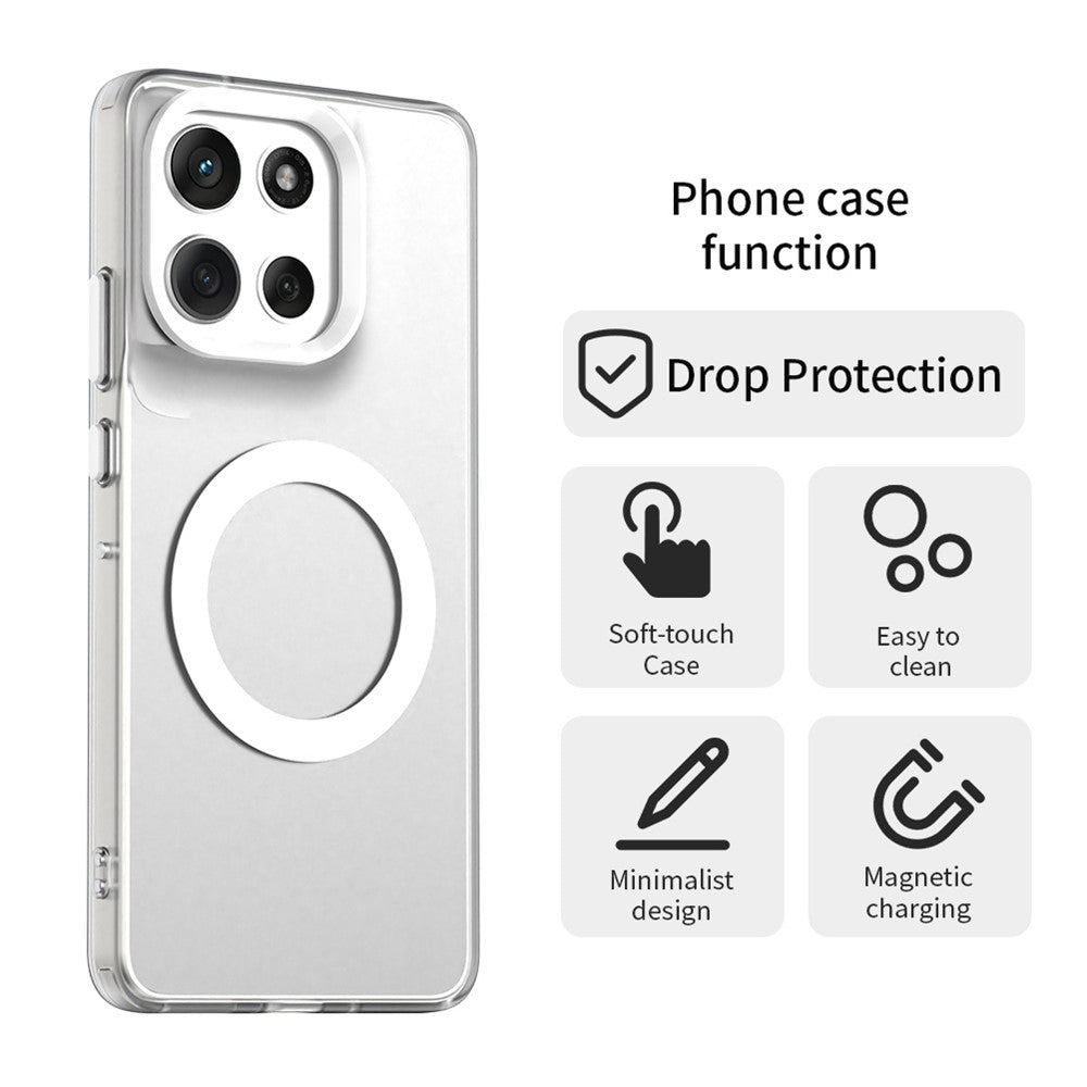 MagSafe cover til Motorola Moto G86, Techsuit, CandyCase, Hvid