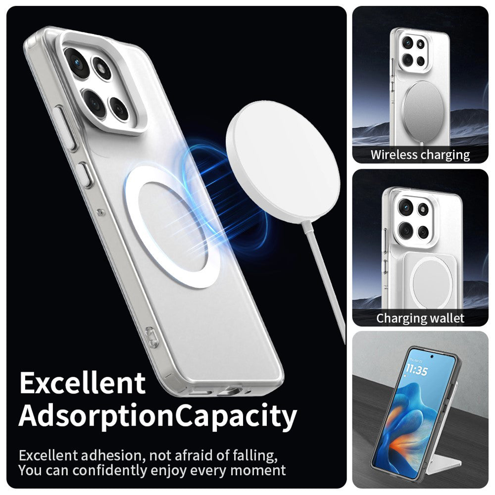 MagSafe cover til Motorola Moto G86, Techsuit, CandyCase, Hvid