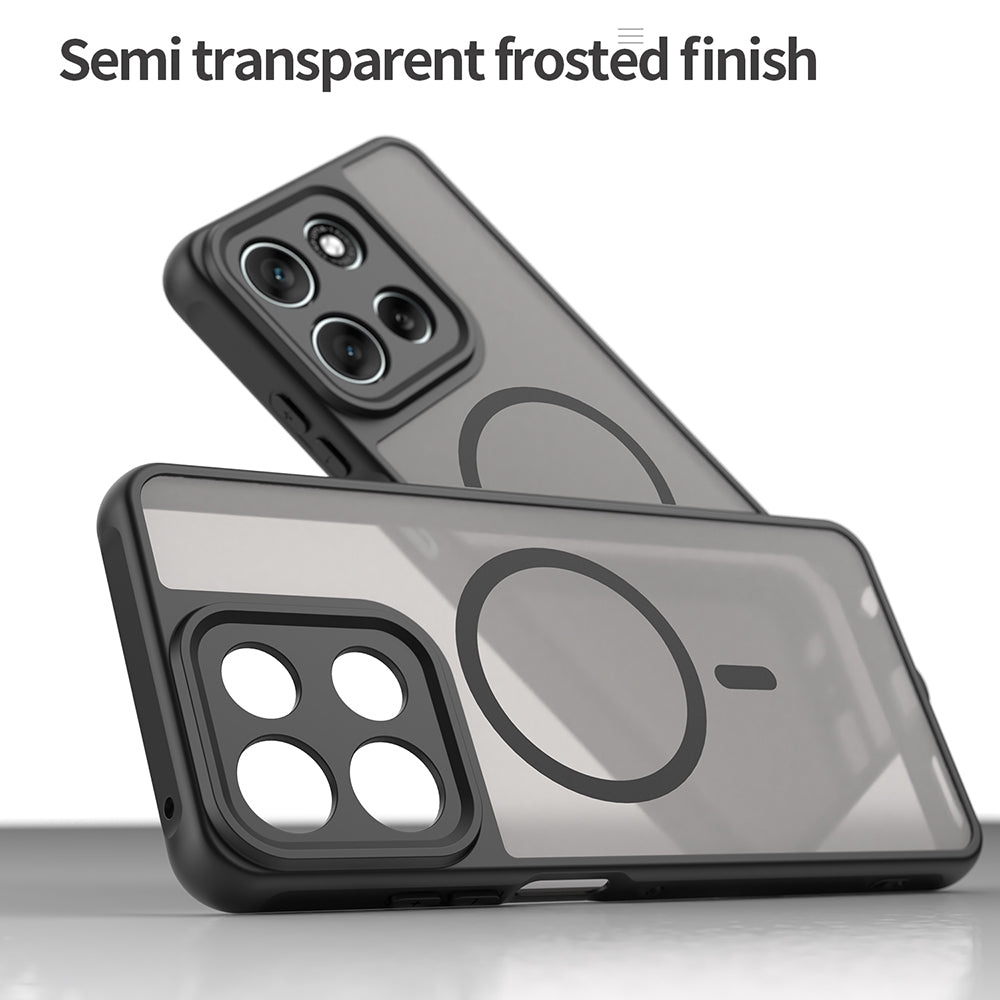MagSafe-etui til Motorola Moto G86, Techsuit, HaloFrost II, Sort
