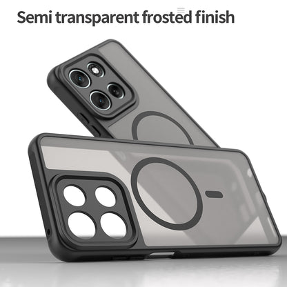 MagSafe-etui til Motorola Moto G86, Techsuit, HaloFrost II, Sort