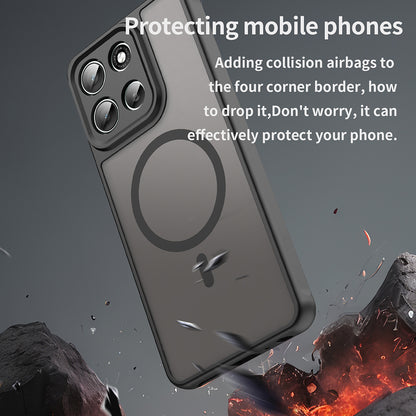 MagSafe-etui til Motorola Moto G86, Techsuit, HaloFrost II, Sort