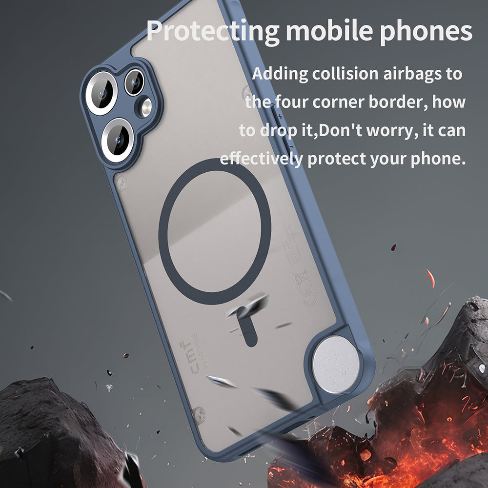 MagSafe-etui til Nothing CMF Phone 2 Pro, Techsuit, HaloFrost II, Mørkeblå