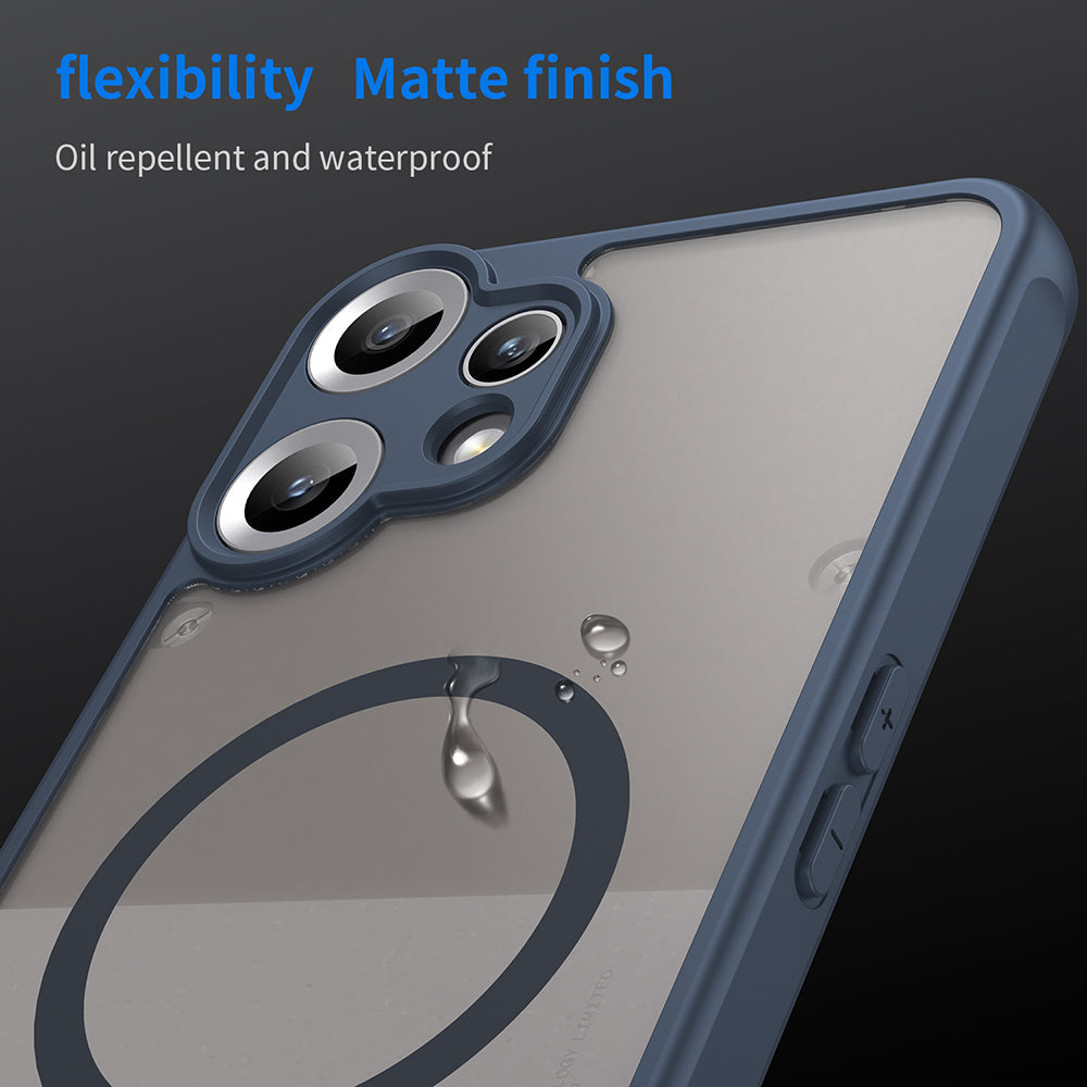 MagSafe-etui til Nothing CMF Phone 2 Pro, Techsuit, HaloFrost II, Mørkeblå