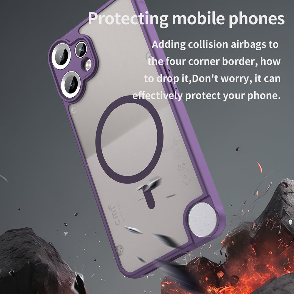 MagSafe-etui til Nothing CMF Phone 2 Pro, Techsuit, HaloFrost II, Lilla
