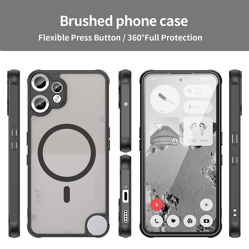 MagSafe-etui til Nothing CMF Phone 2 Pro, Techsuit, HaloFrost II, Sort