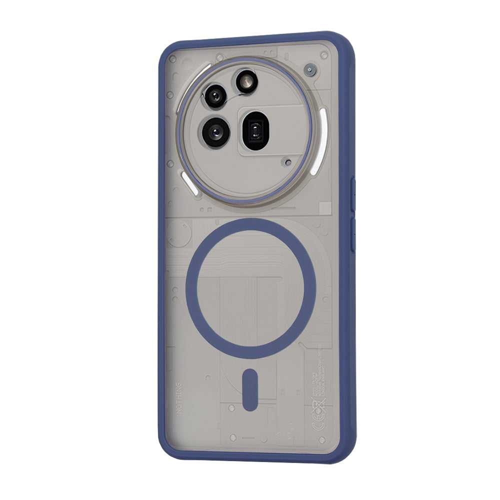 MagSafe Case for Nothing Phone (3a) Pro, Techsuit, HaloFrost, Navy Blue