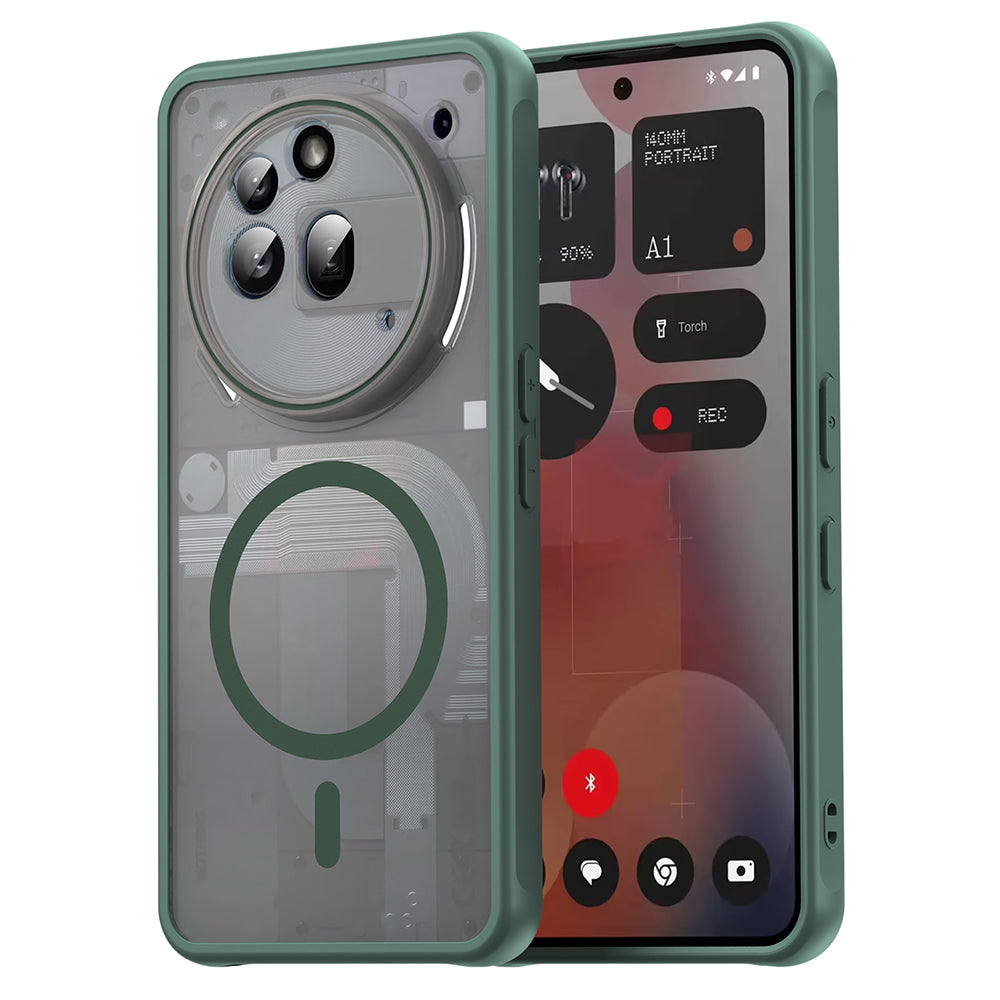 MagSafe-etui til Nothing Phone (3a) Pro, Techsuit, HaloFrost II, Grøn