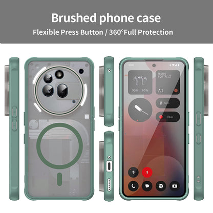 MagSafe-etui til Nothing Phone (3a) Pro, Techsuit, HaloFrost II, Grøn