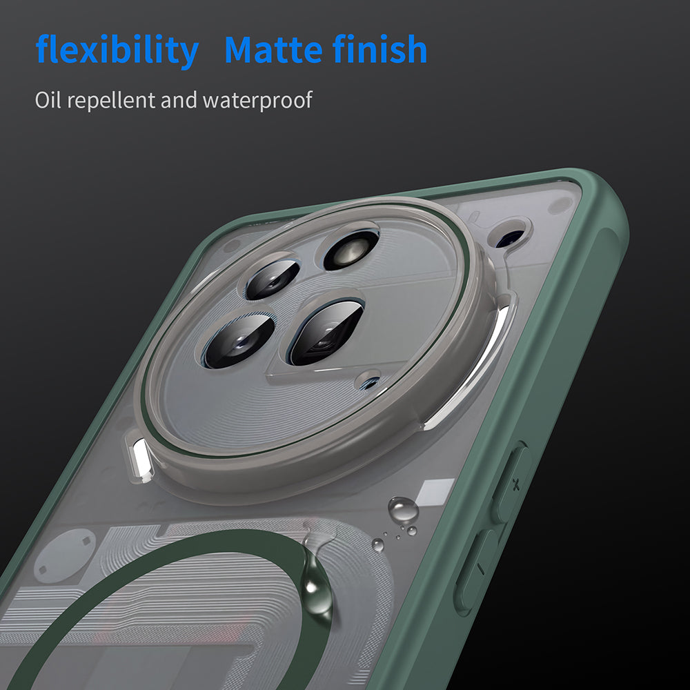MagSafe-etui til Nothing Phone (3a) Pro, Techsuit, HaloFrost II, Grøn