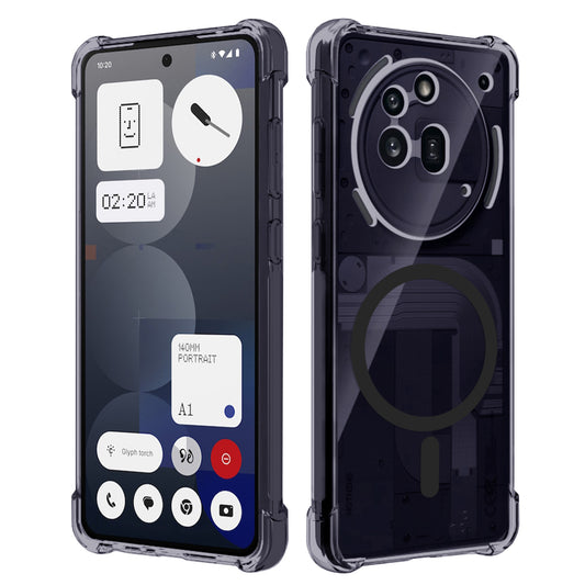 MagSafe-etui til Nothing Phone (3a) Pro, Techsuit, stødabsorberende klar, røgfarvet