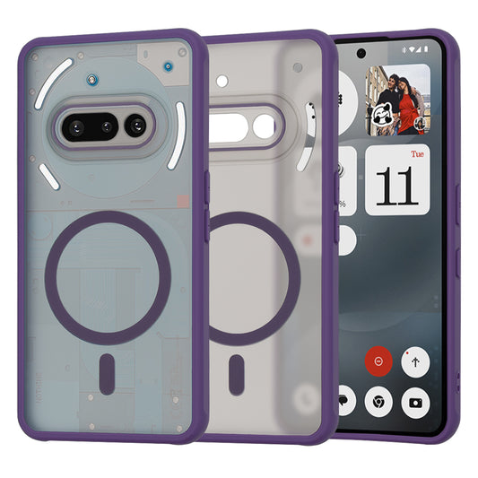 MagSafe-etui til Nothing Phone (3a), Techsuit, HaloFrost, Mørk Lilla