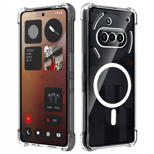 MagSafe-etui til Nothing Phone (3a), Techsuit, stødabsorberende, gennemsigtig