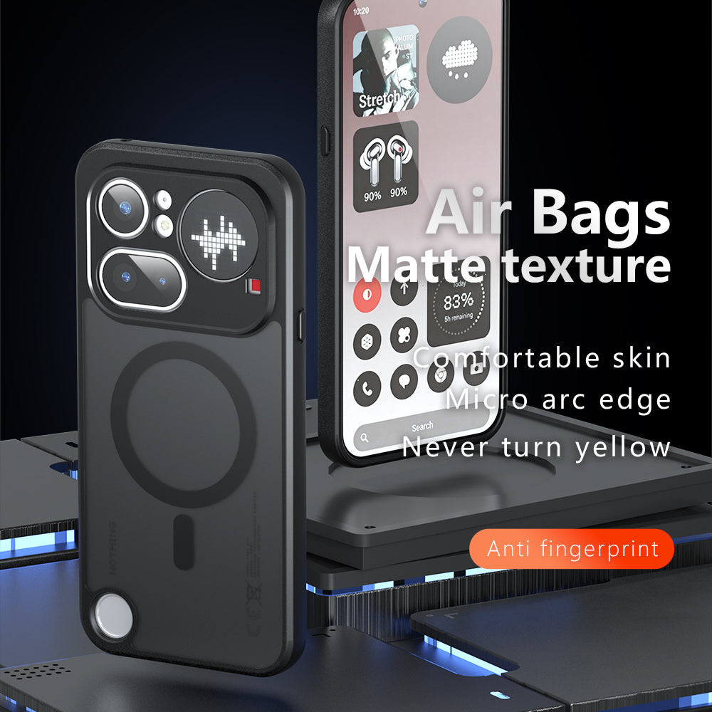 MagSafe-etui til Nothing Phone (4b), Techsuit, PureFrost, Satin Sort