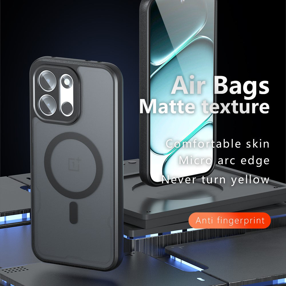 MagSafe-etui til OnePlus Nord 6, Techsuit, PureFrost, Satin Sort