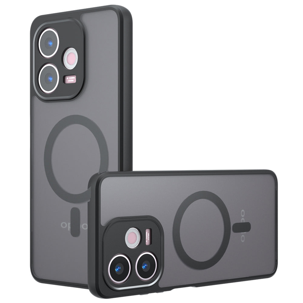 MagSafe-etui til Oppo A5 Pro 4G / A5 Pro, Techsuit, PureFrost, Sort