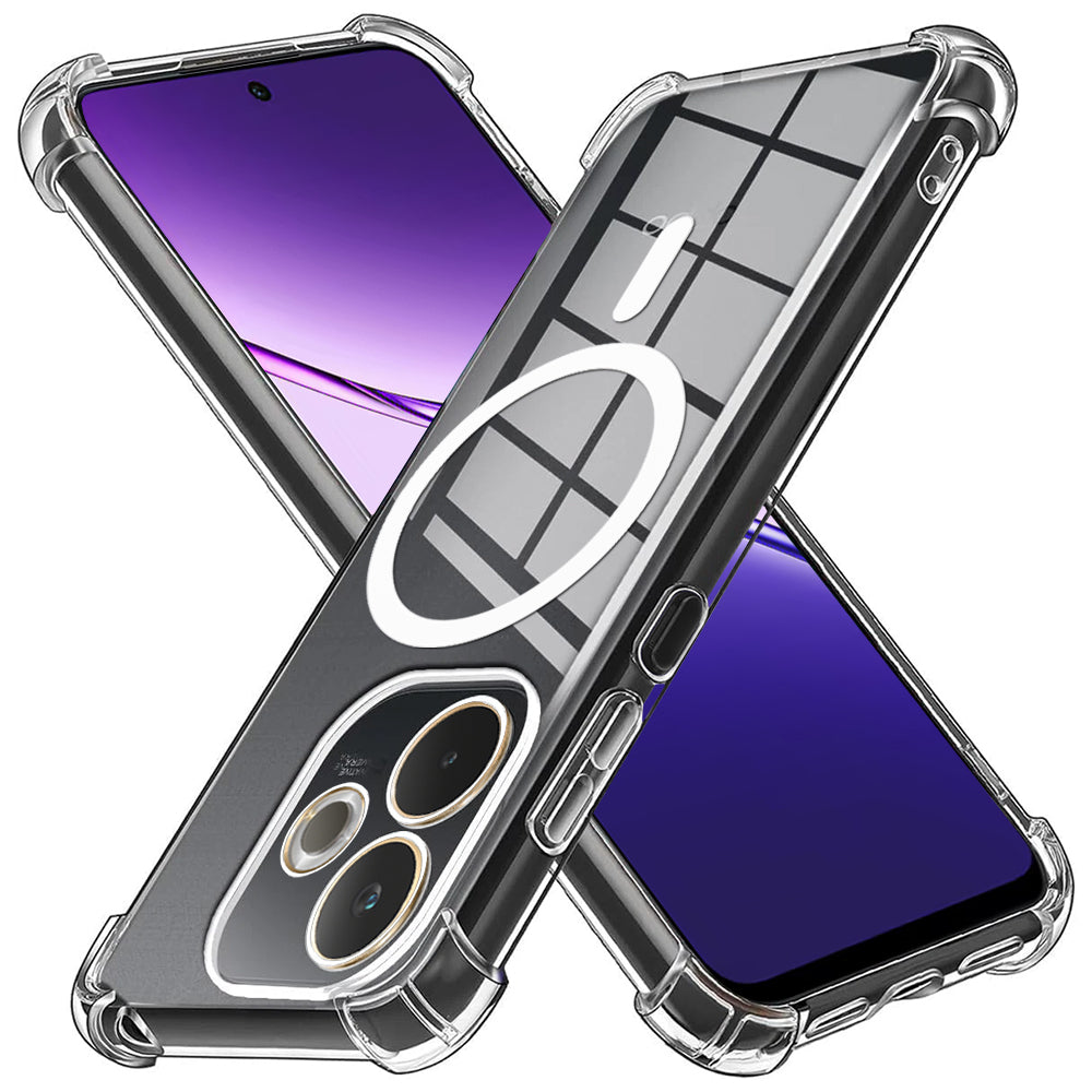 MagSafe-etui til Oppo A5 Pro 4G / A5 Pro, Techsuit, stødabsorberende, gennemsigtig