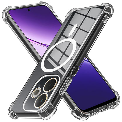 MagSafe-etui til Oppo A5 Pro 4G / A5 Pro, Techsuit, stødabsorberende, gennemsigtig