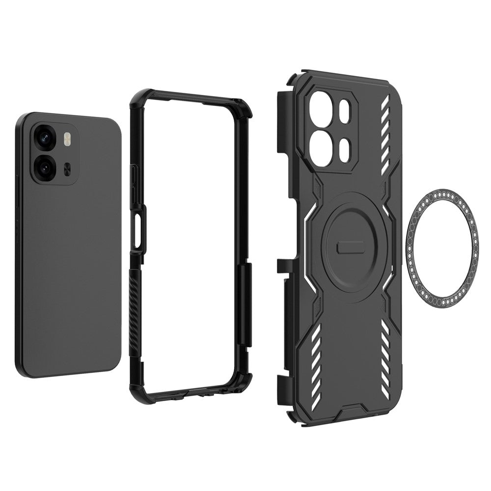 MagSafe Case for Oppo A6 4G, Techsuit, ArmorMag, Blue