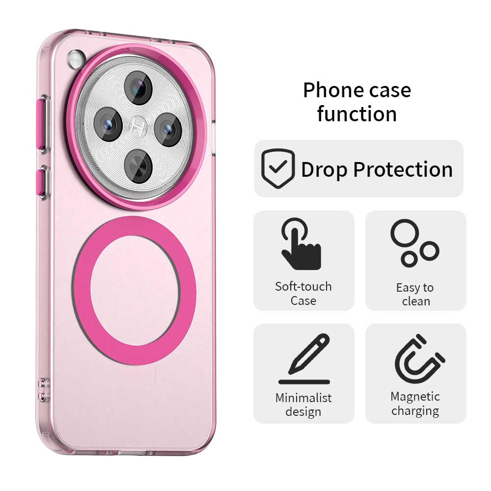MagSafe-etui til Oppo Find X8 Pro, Techsuit, CandyCase, Lyserød