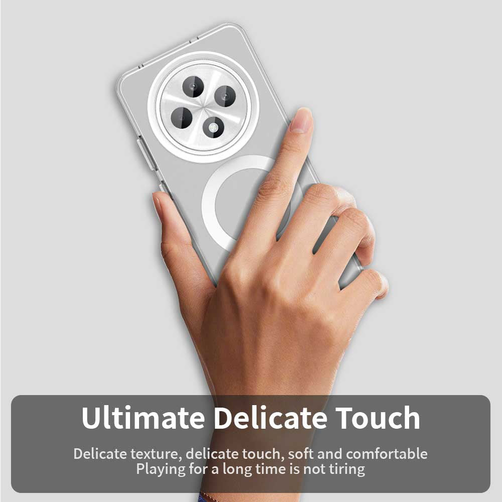 MagSafe-etui til Oppo Reno12 FS 5G / Reno12 FS 4G / Reno12 F 4G / Reno12 F, Techsuit, CandyCase, Hvid