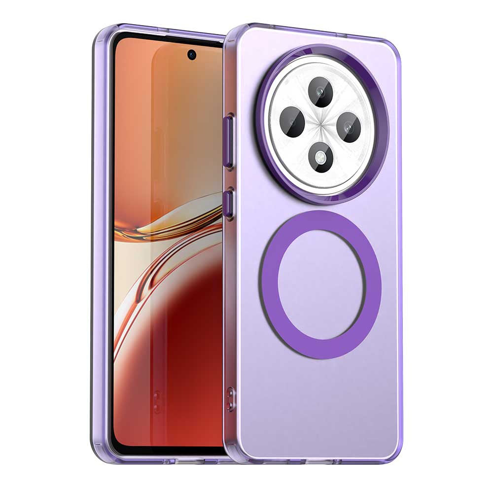 MagSafe-etui til Oppo Reno12 FS 5G / Reno12 FS 4G / Reno12 F 4G / Reno12 F, Techsuit, CandyCase, Lilla