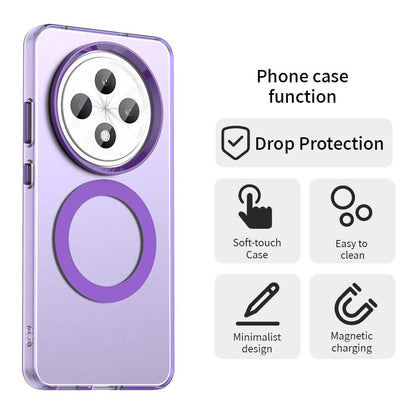 MagSafe-etui til Oppo Reno12 FS 5G / Reno12 FS 4G / Reno12 F 4G / Reno12 F, Techsuit, CandyCase, Lilla