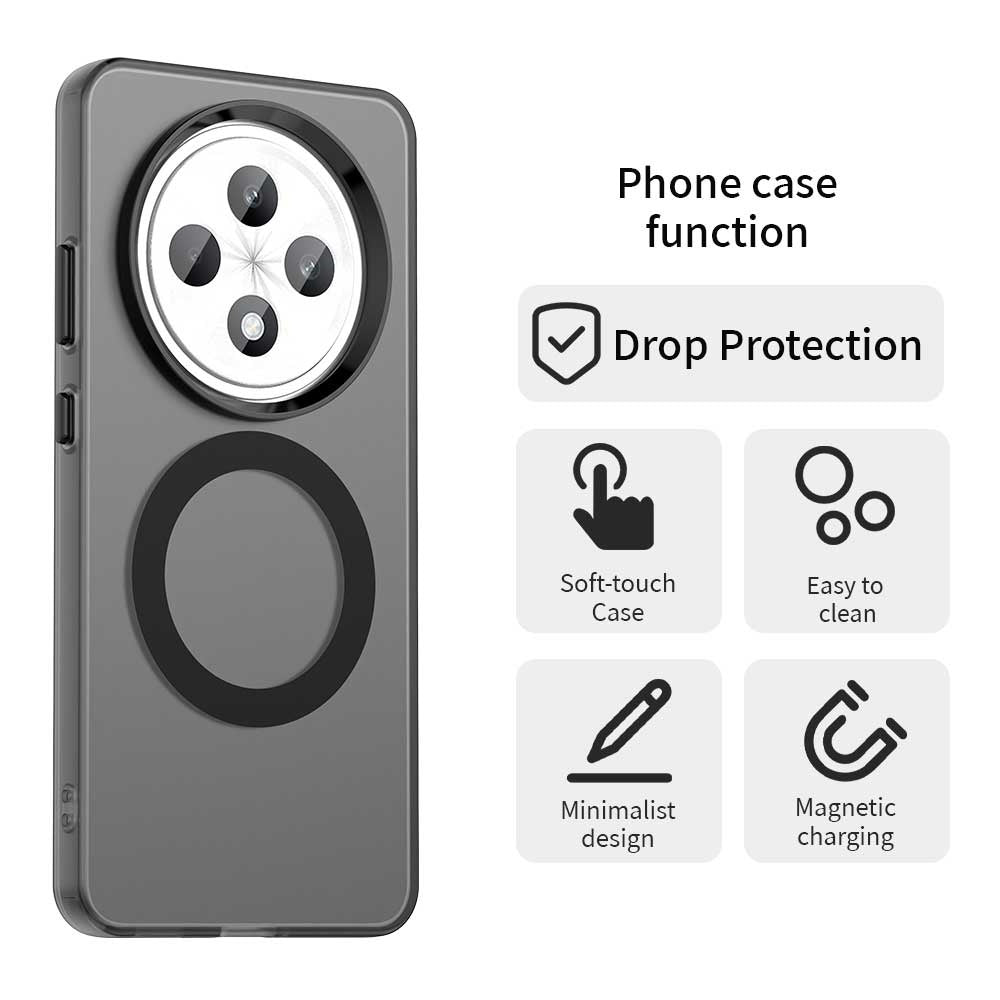 MagSafe-etui til Oppo Reno12 FS 5G / Reno12 FS 4G / Reno12 F 4G, Techsuit, CandyCase, Sort