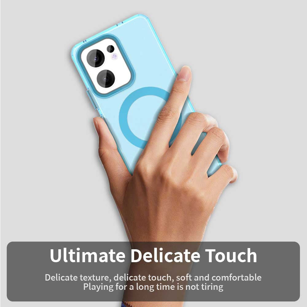 MagSafe-etui til Oppo Reno13 FS 5G / Reno13 F 4G / Reno13 F, Techsuit, CandyCase, Blå